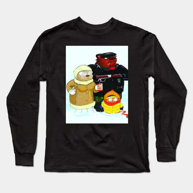 The Three Bears - Winter Long Sleeve T-Shirt by madtownstudio3000